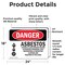 Signmission Asbestos Cancer And Lung Disease Hazard Danger Sign, Vinyl Decal, 24in W x 18in L, 2PK OS-2PACK-DS-D-1824-L-1033 - alternate 5